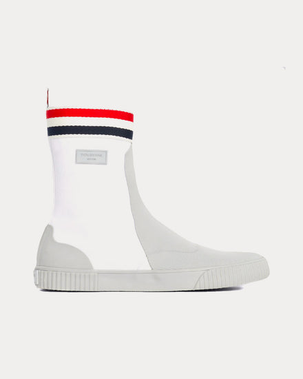 Thom Browne Vulcanized Sailing White High Top Sneakers - 1
