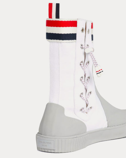 Thom Browne Vulcanized Sailing White High Top Sneakers - 3