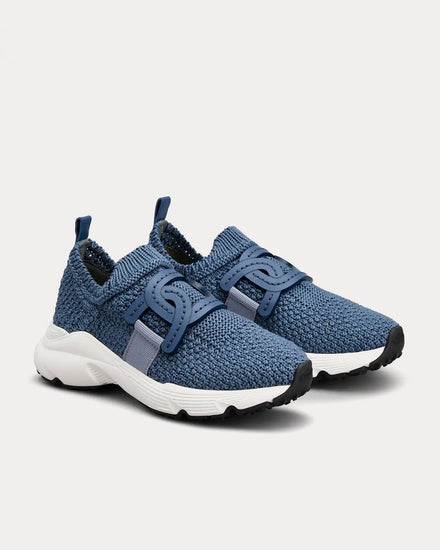Tod's Fabric Blue / White Slip On Sneakers - 2