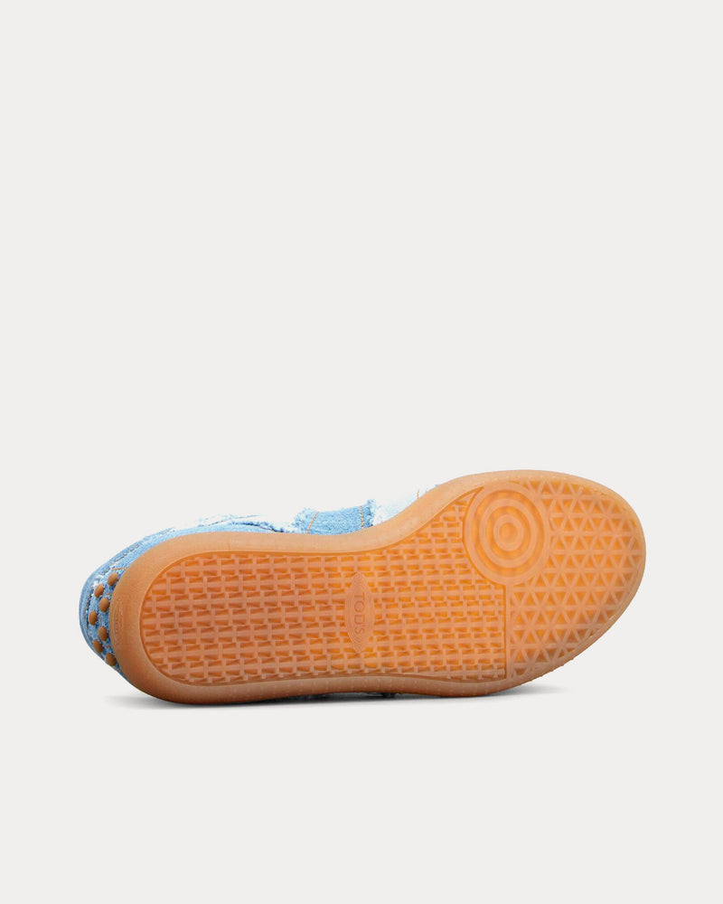 Tod's Tabs Denim Light Blue / Blue Low Top Sneakers - 3