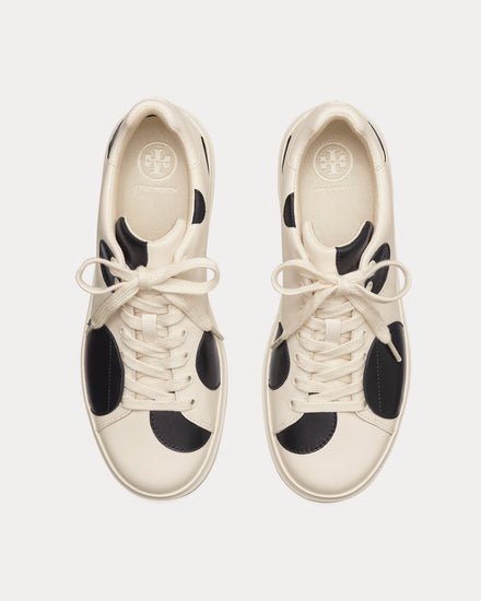 Tory Burch Howell Court Polka Dot New Ivory / Perfect Black Low Top Sneakers - 2