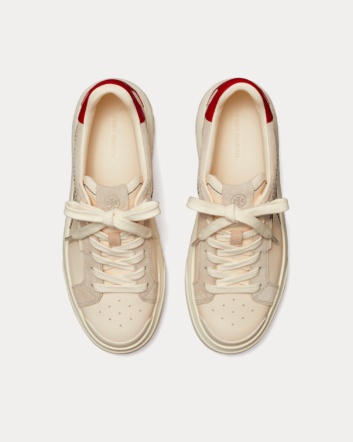 Tory Burch Ladybug Court Pixelated Rabbit Light Cream / Light Cream Tory Burch Ladybug Court Pixelated Rabbit Light Cream / Light Cream