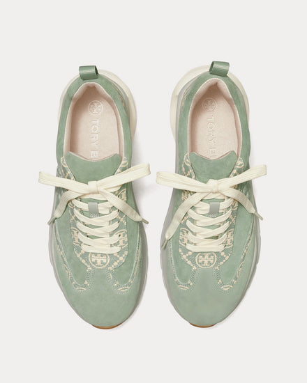 Tory Burch T Monogram Good Luck Blue Celadon / New Cream Low Top Sneakers - 2