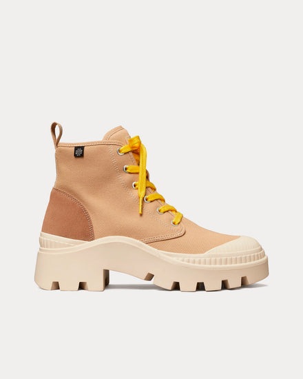 Tory Burch Camp Sneaker Boot Sand Tan High Top Sneakers - 1