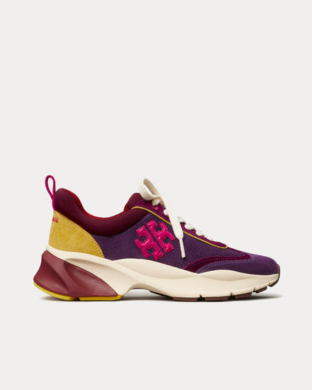 Tory Burch Good Luck Cornbread / Uva / Aubergine Low Top Sneakers - 1