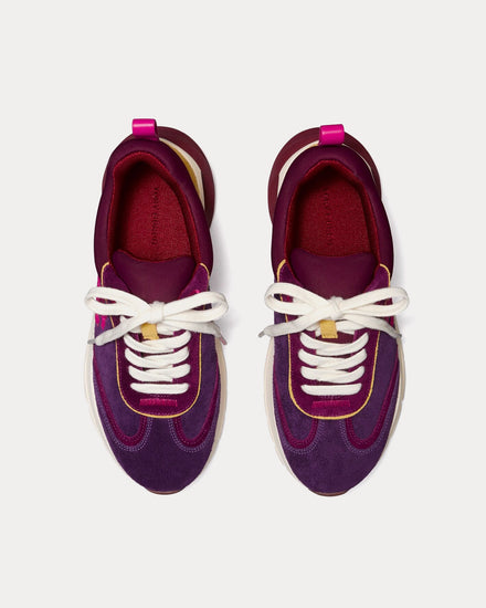 Tory Burch Good Luck Cornbread / Uva / Aubergine Low Top Sneakers - 2