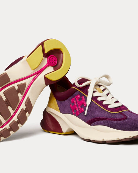 Tory Burch Women's Good Luck Cornbread / Uva / Aubergine Low Top
