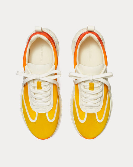 Tory Burch Good Luck Goldfinch / New Ivory / Goldfinch Low Top Sneakers - 2