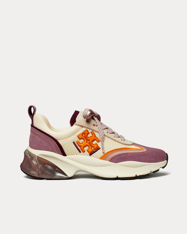 Tory Burch Good Luck New Cream / Arancio / Light Purple Low Top Sneakers