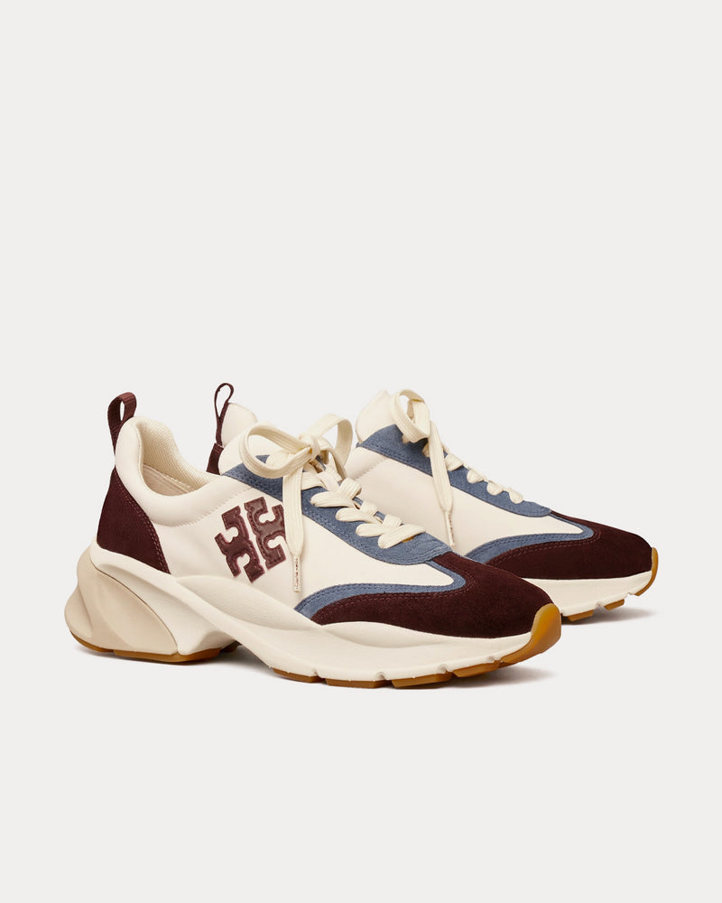 Tory Burch Good Luck White / Plum Low Top Sneakers - 3