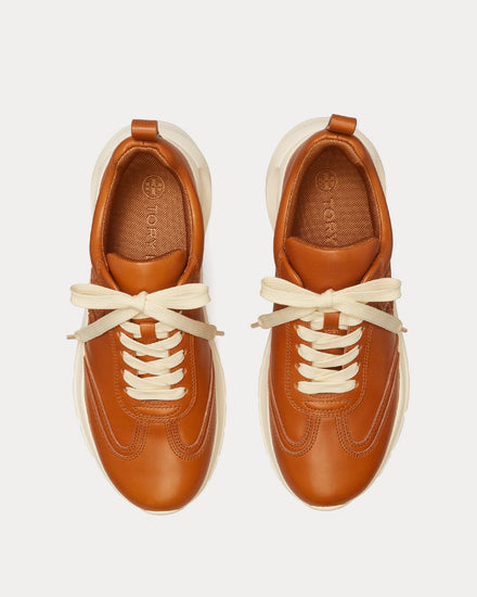 Tory Burch Good Luck Tan Low Top Sneakers - 2