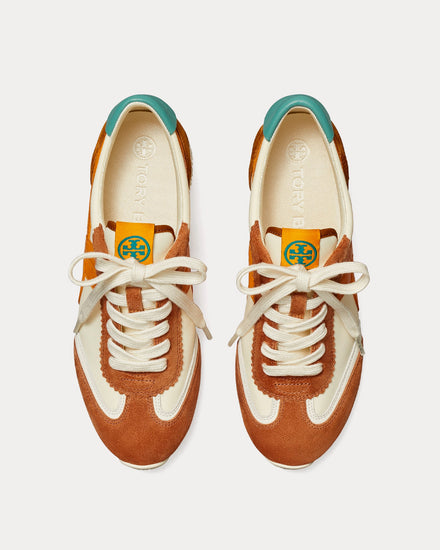 スニーカー TORY BURCH Women Sneakers 168791 200 ORANGE Tory Burch Women's Hank New Ivory / Orange Citrine / Bright