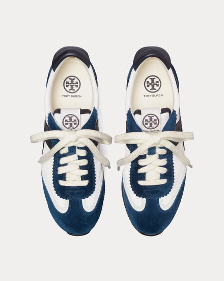 Tory Burch Hank Snow White / Bright Navy Low Top Sneakers - 2