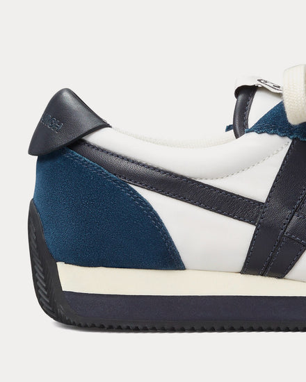 Tory Burch Hank Snow White / Bright Navy Low Top Sneakers - 4