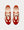 Hank New Ivory / Red Low Top Sneakers