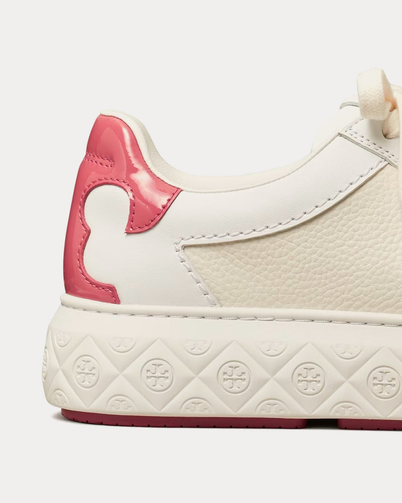Tory Burch Ladybug Titanium White / Washed Berry Low Top Sneakers - 3