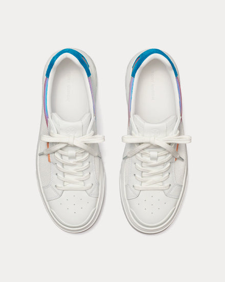 Tory Burch Ladybug White / Iridescent / Coral Blue Low Top Sneakers - 2
