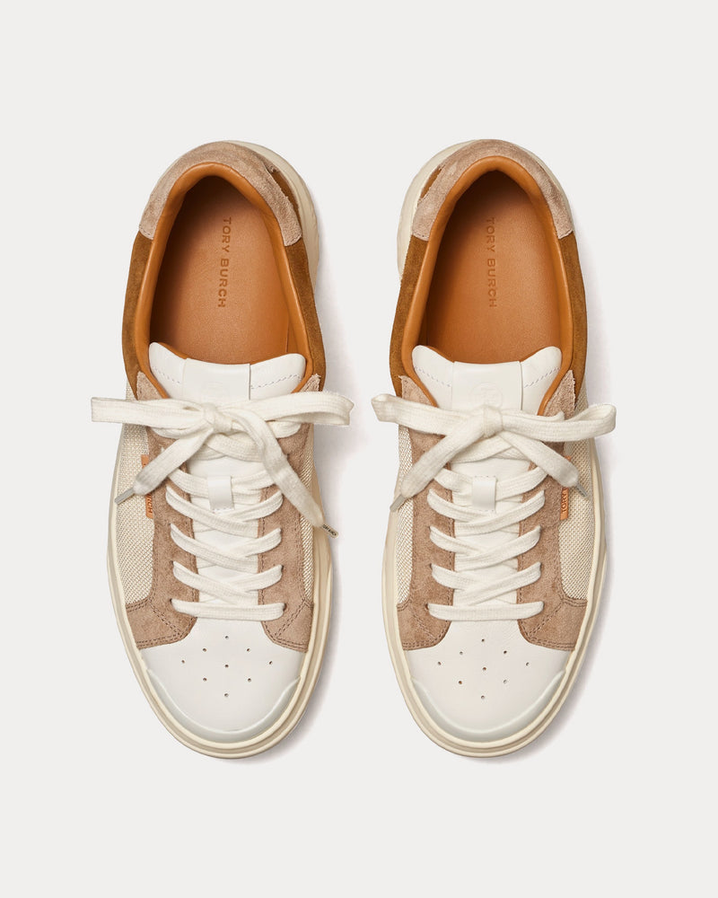 Tory Burch Ladybug White / Purity / Cream / Tabacco Low Top Sneakers - 3