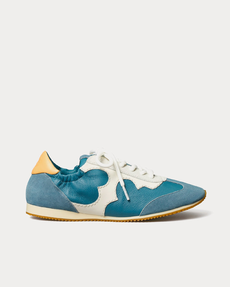 Tory Burch Serif Tory Brisk Blue / New Ivory Low Top Sneakers - 1