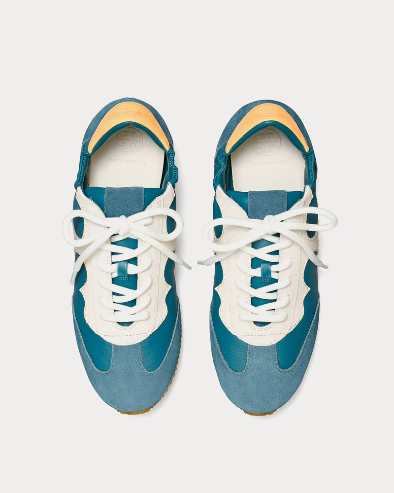 Tory Burch Serif Tory Brisk Blue / New Ivory Low Top Sneakers - 2