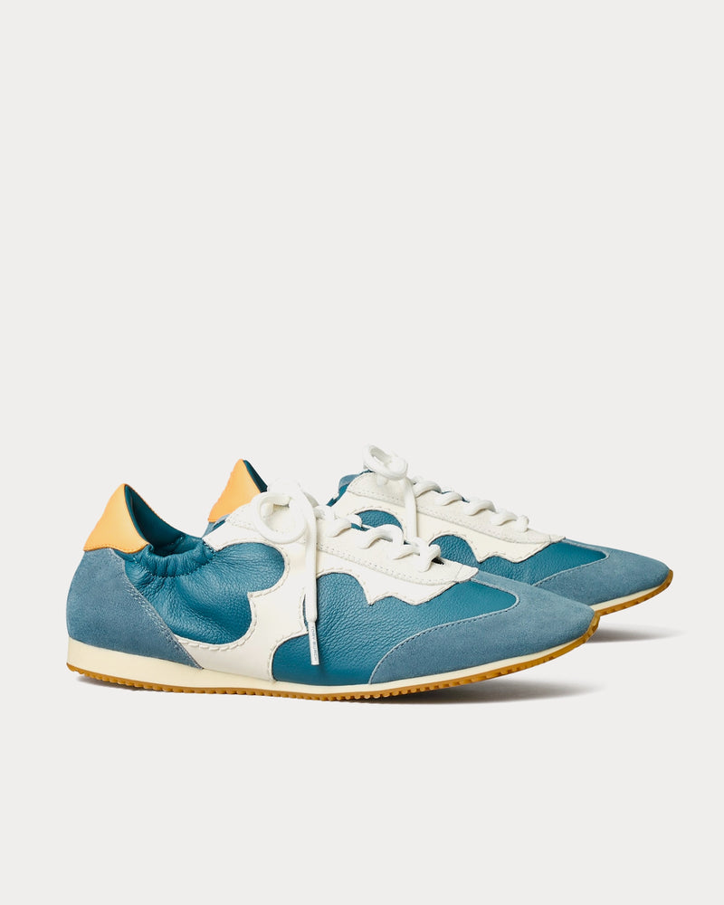 Tory Burch Serif Tory Brisk Blue / New Ivory Low Top Sneakers - 3