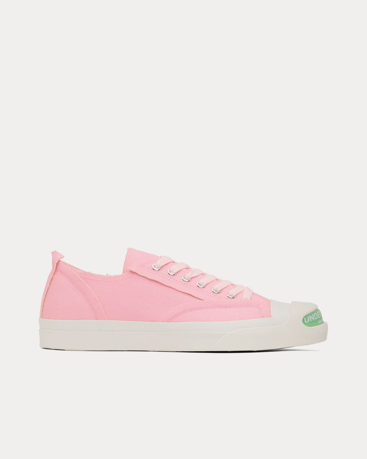 Undercover - Canvas Pink Low Top Sneakers