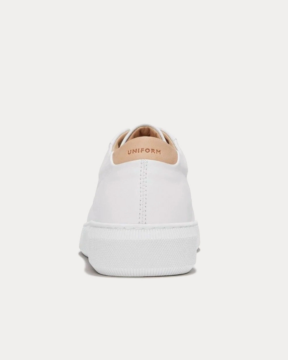 Uniform Standard Series 8 Original Leather White Low Top Sneakers Sneak in Peace