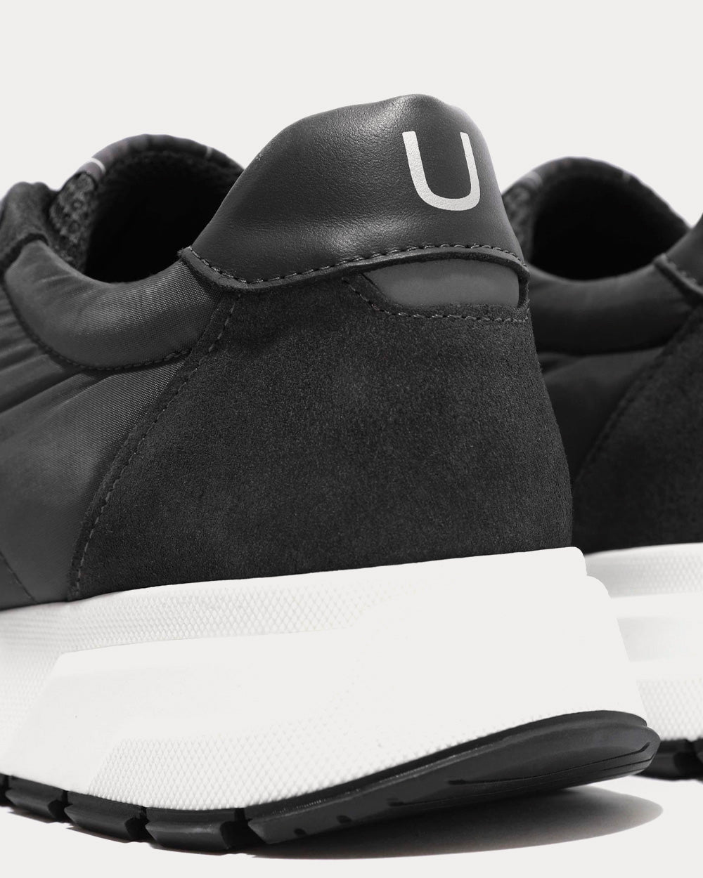 Unlike Humans - UHF04 Runner Nylon Mesh Dark Grey Low Top Sneakers