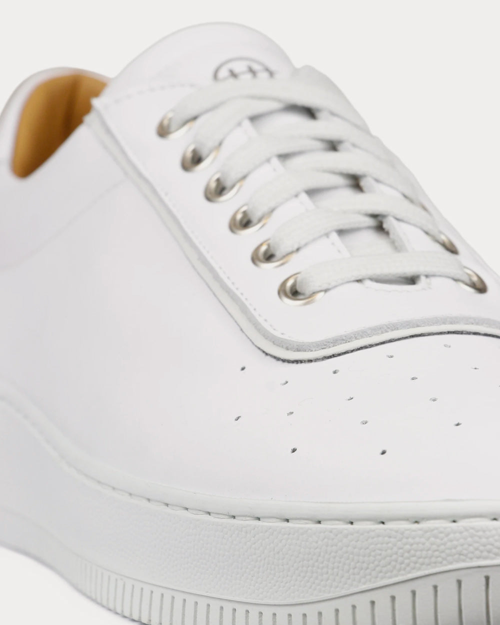 Unseen Footwear - Clement Leather Tonal White Low Top Sneakers