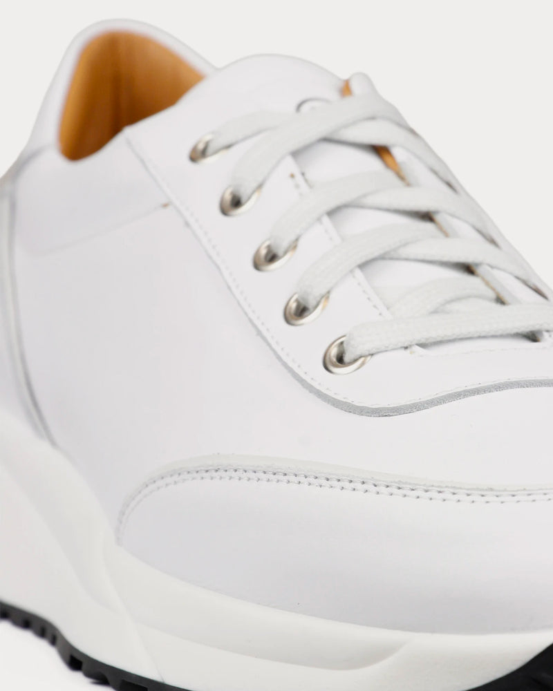 Unseen Footwear Trinity Leather Tonal White Low Top Sneakers - 4