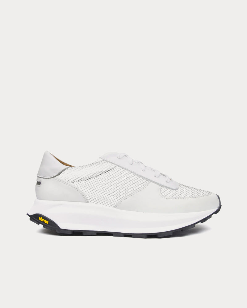 Unseen Footwear Trinity Tech Leather & Mesh Classic White Low Top Sneakers - 1