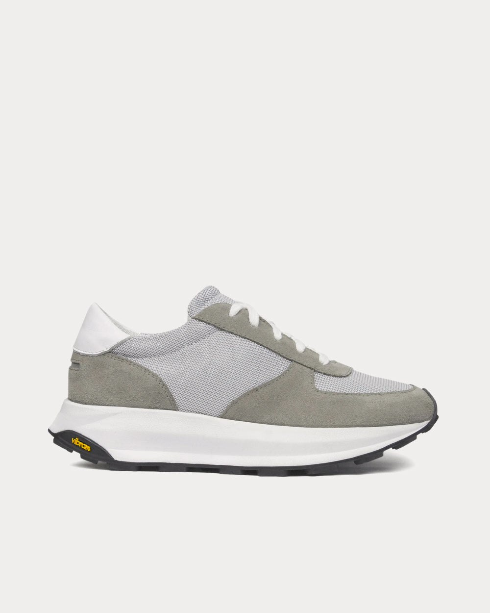 Unseen Footwear - Trinity Tech Suede, Leather & Mesh Grey / White Low Top Sneakers