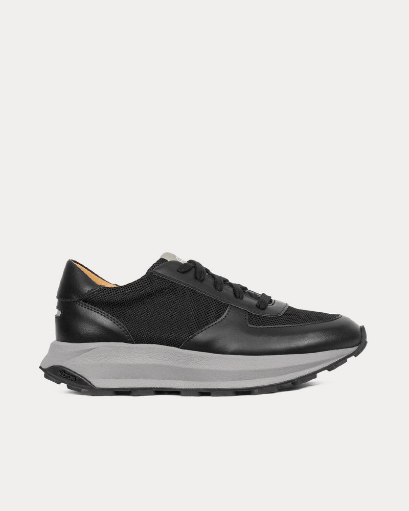 Unseen Footwear Trinity Tech Vegan Leather Black / Grey Low Top Sneakers - 1