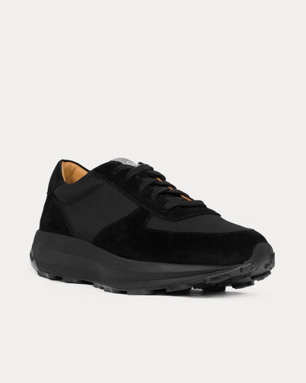 Unseen Footwear Trinity Tech Suede Mesh Black Low Top Sneakers - 2