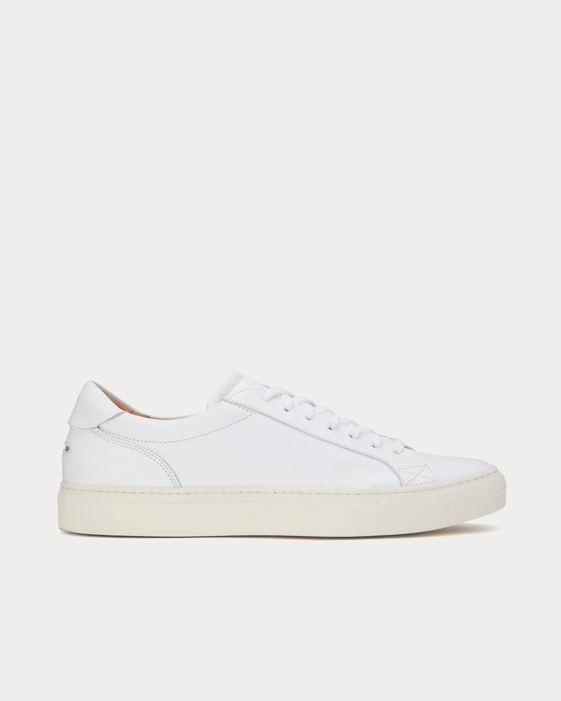 Unseen Footwear Helier Leather White Low Top Sneakers - 1