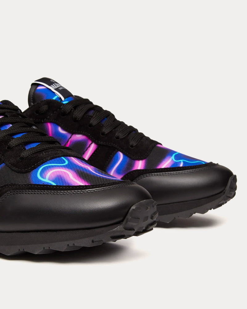 Valentino VL7N Neon Camouflage Black / Multi Low Top Sneakers - 5