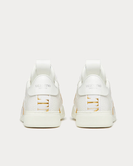 Valentino VL7N Calfskin With Bands White / Antique Brass  Low Top Sneakers - 4