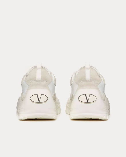 Valentino Gumboy Calfskin White Low Top Sneakers - 4
