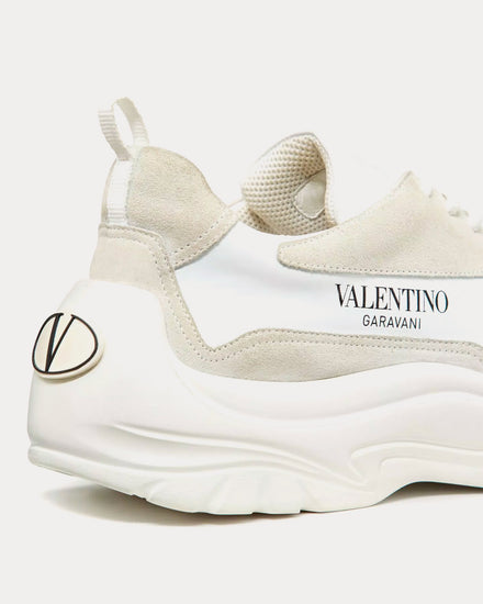 Valentino Gumboy Calfskin White Low Top Sneakers - 5