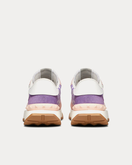 Valentino Lacerunner Lace & Mesh Wisteria Low Top Sneakers - 4