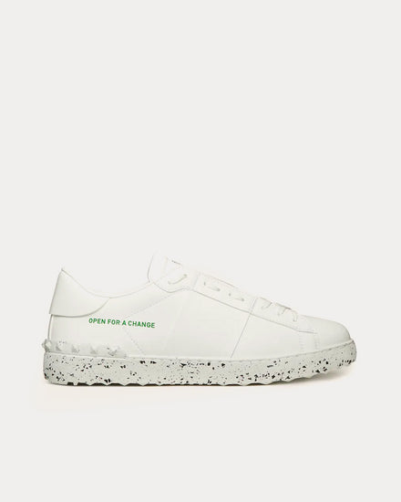 Valentino Open for a Change Bio-Based White Low Top Sneakers - 1