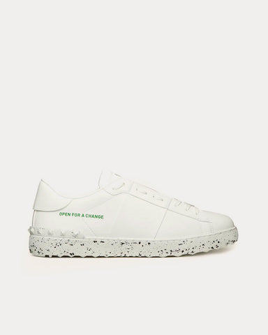 Valentino Open for a Change Bio-Based White Low Top Sneakers