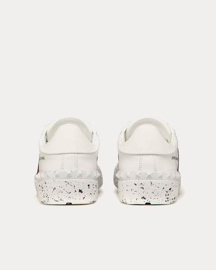 Valentino Open For A Change Bio-Based Material White / Sunset Purple Low Top Sneakers - 4