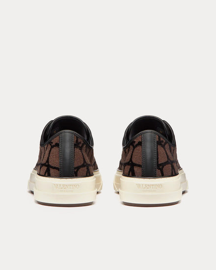 Valentino Toile Iconographe Totaloop Fondant / Black Low Top Sneakers - 4