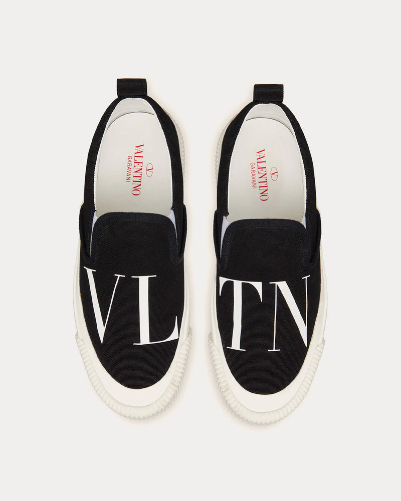 Valentino VLTN Fabric Black / White Slip On Sneakers - 2