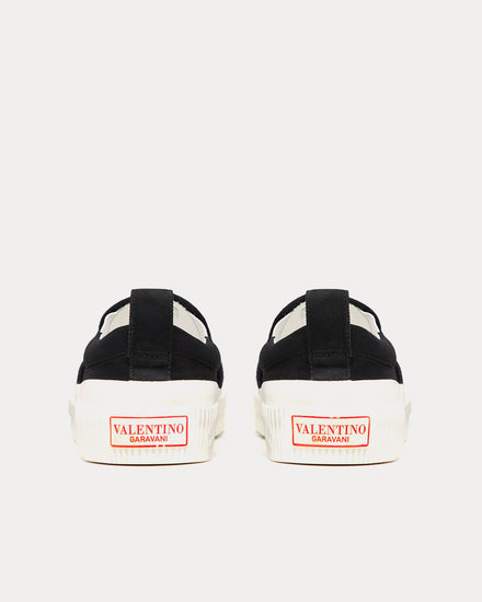 Valentino VLTN Fabric Black / White Slip On Sneakers - 4