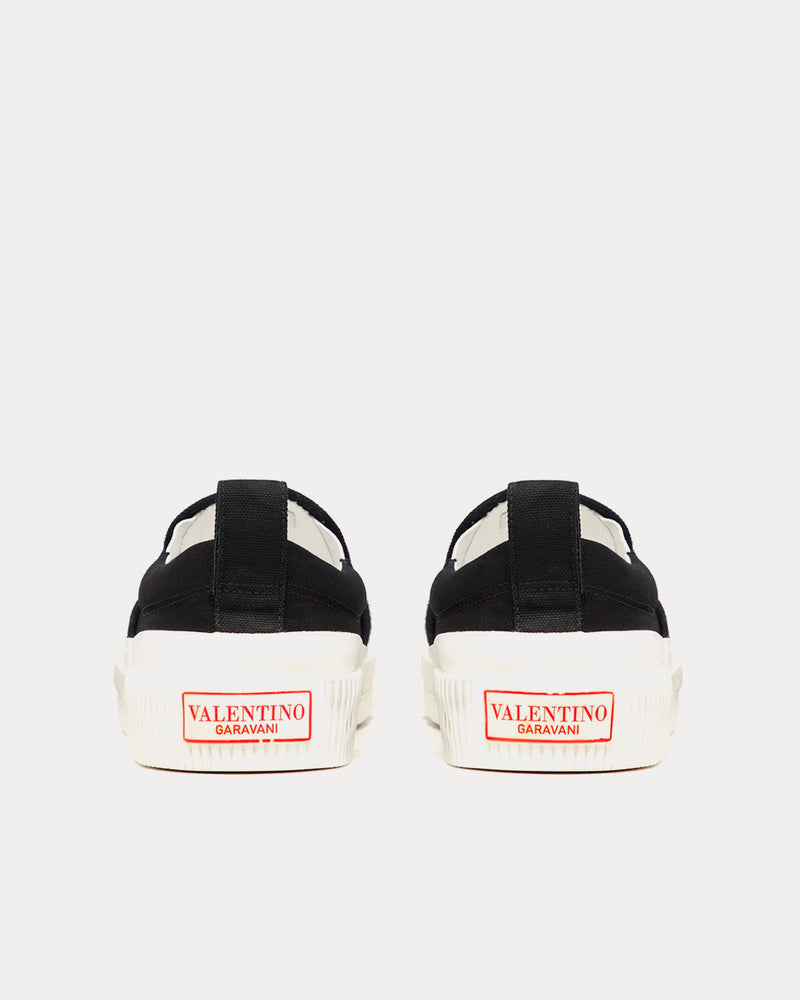 Valentino VLTN Fabric Black / White Slip On Sneakers - 4