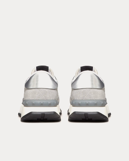 Valentino Lacerunner Silver / Pastel Grey Low Top Sneakers - 4