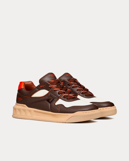 Valentino One Stud Fondant / Ivory Low Top Sneakers - 3