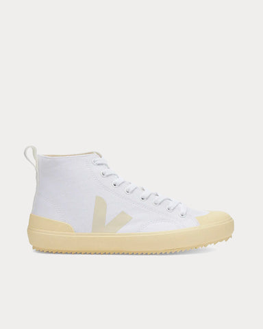 Veja Nova Canvas Vegan White & Butter High Top Sneakers
